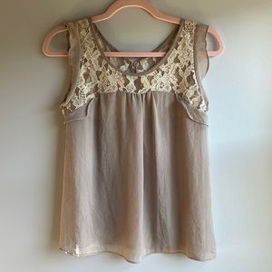 Hi Hi lace sheer tank